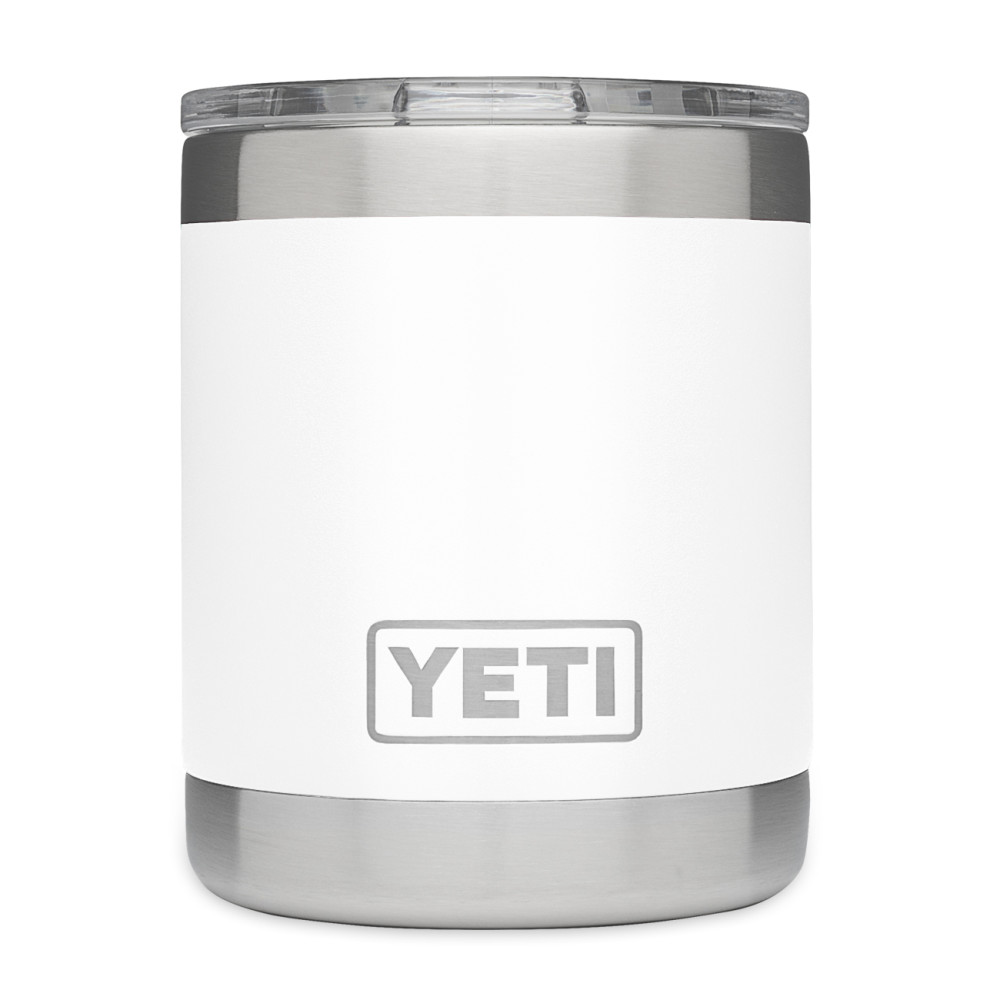 Yeti Rambler Lowball with MagSlider Lid 10oz， White ;