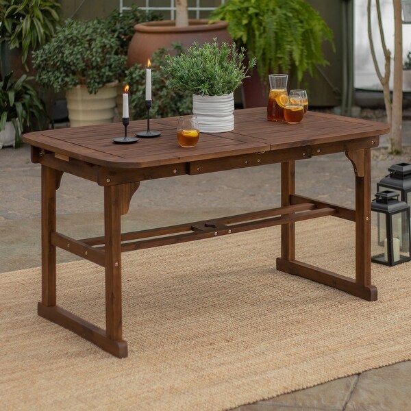 Middlebrook Surfside Acacia Wood Outdoor Extension Dining Table