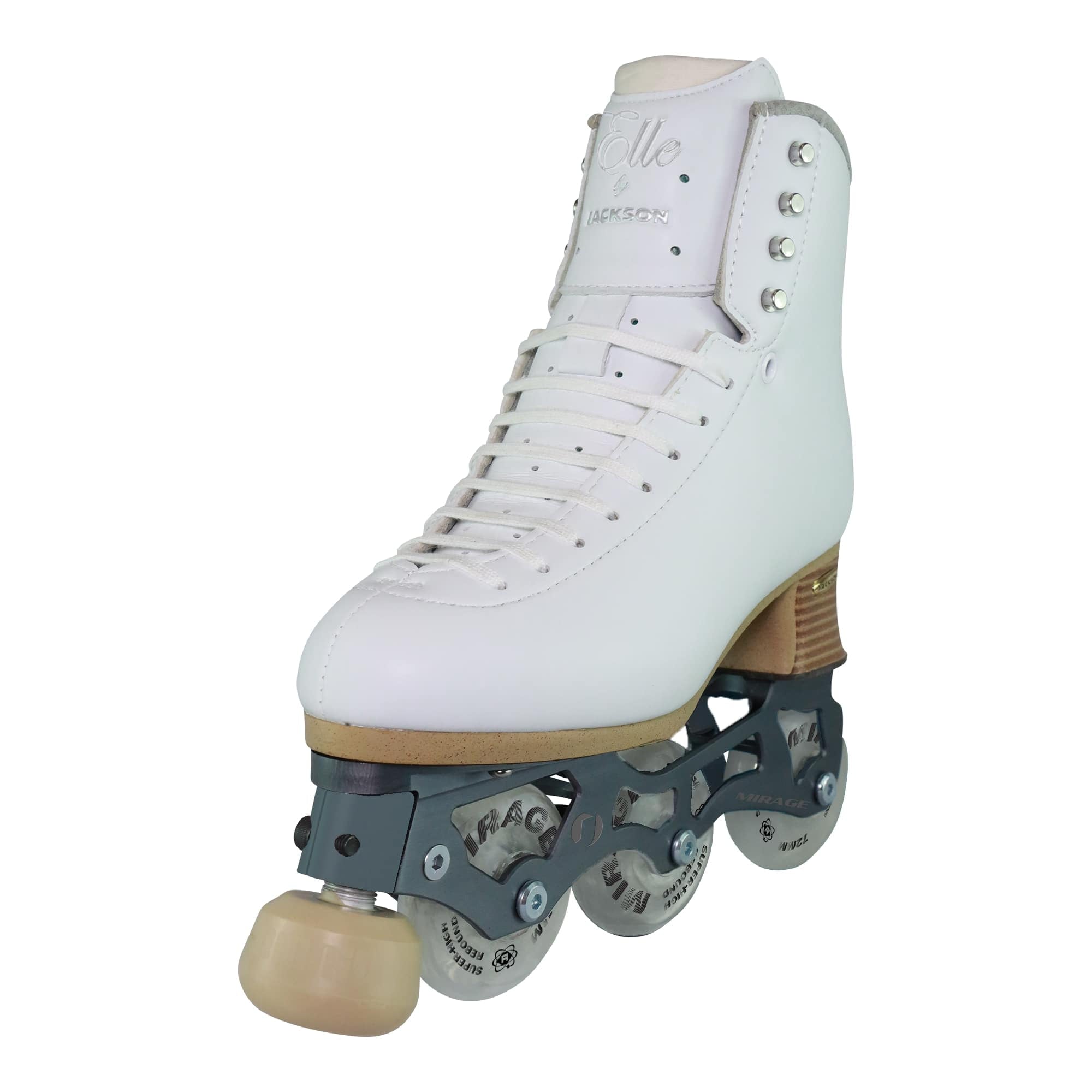 Jackson Atom Inline Roller Skates - Elle Skate Package 800 (Size 4， Adult)