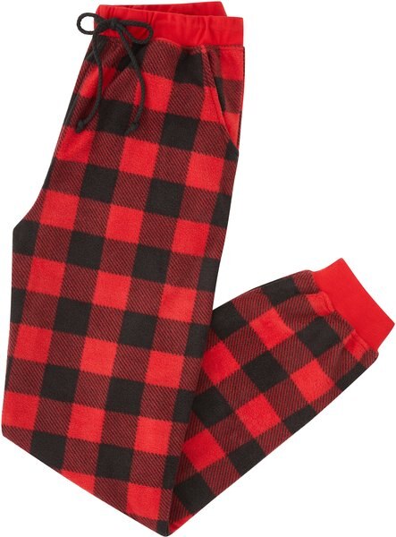 Frisco Red Buffalo Plaid Polar Fleece Unisex Adult Pajama Pants