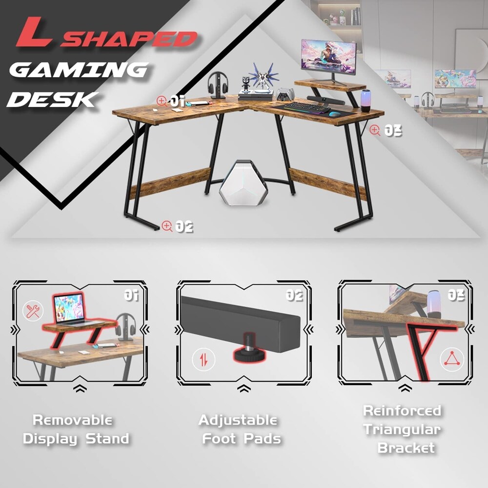 Homall L Shaped Gaming Desk Computer Corner Desk Pc Desk Table