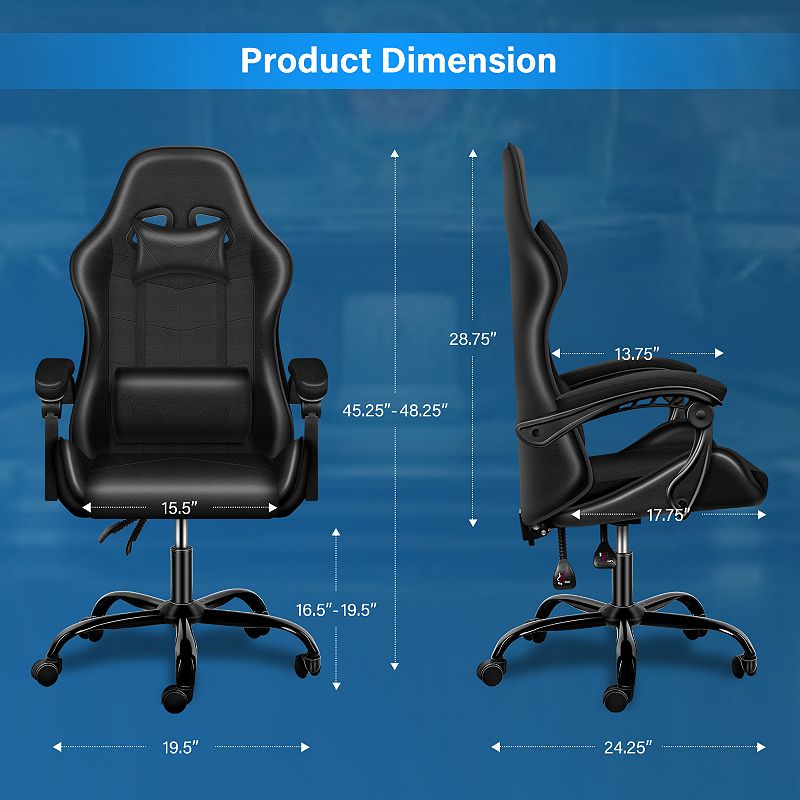 Recliner Gaming Office High Back Computer Ergonomic Adjustable Swivel Chair