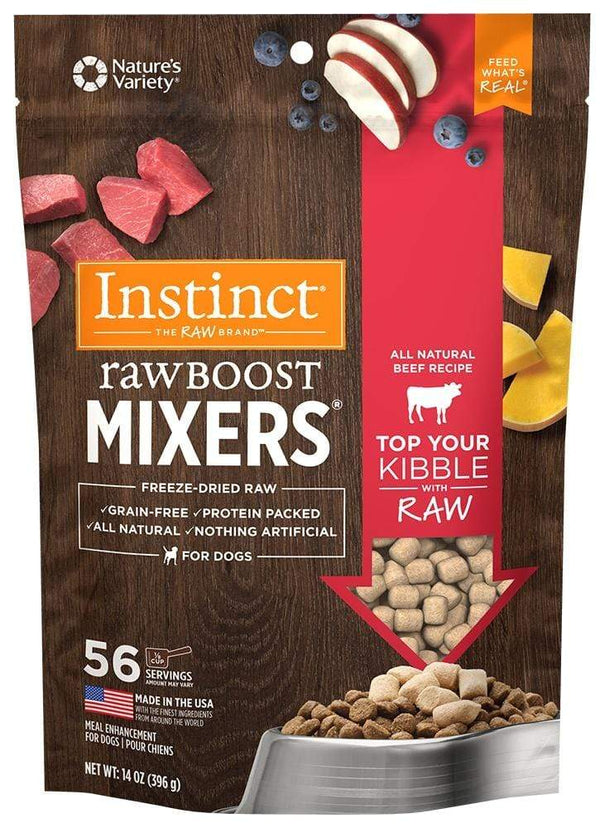 Instinct Raw Boost Mixers Grain Free Beef Formula Freeze Dried Dog Foo