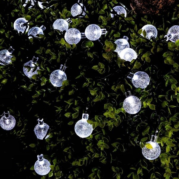 Solar 30 LED String Light Globe Ball Garden Path Yard Decor Lamp - 21ft Total Length Shopping - The Best Deals on String Lights | 39210862