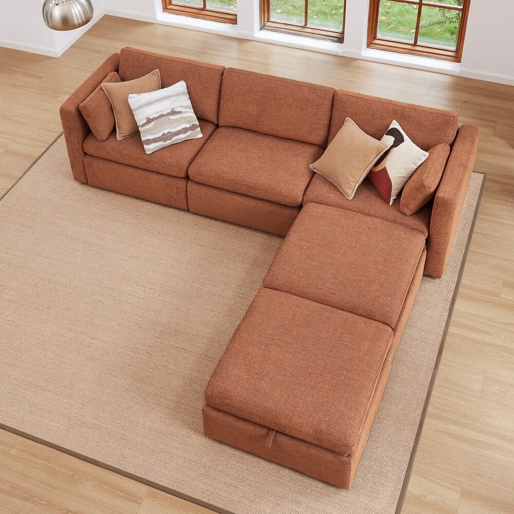 Celia Oversized Modular Sectional Fabric Sofa Set