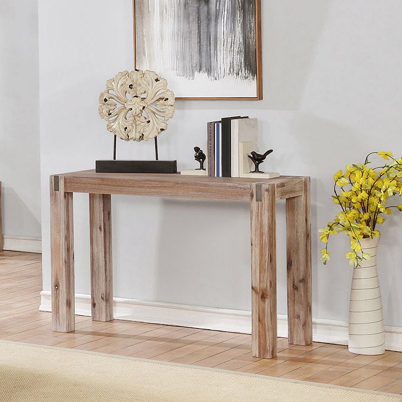 Alaterre Furniture Woodstock Acacia Wood Media Console Table