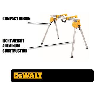 DW 15 Amp Corded 12 in. Double Bevel Sliding Compound Miter Saw Blade Wrench Material Clamp and Heavy-Duty Work Stand DWS779WDWX725B