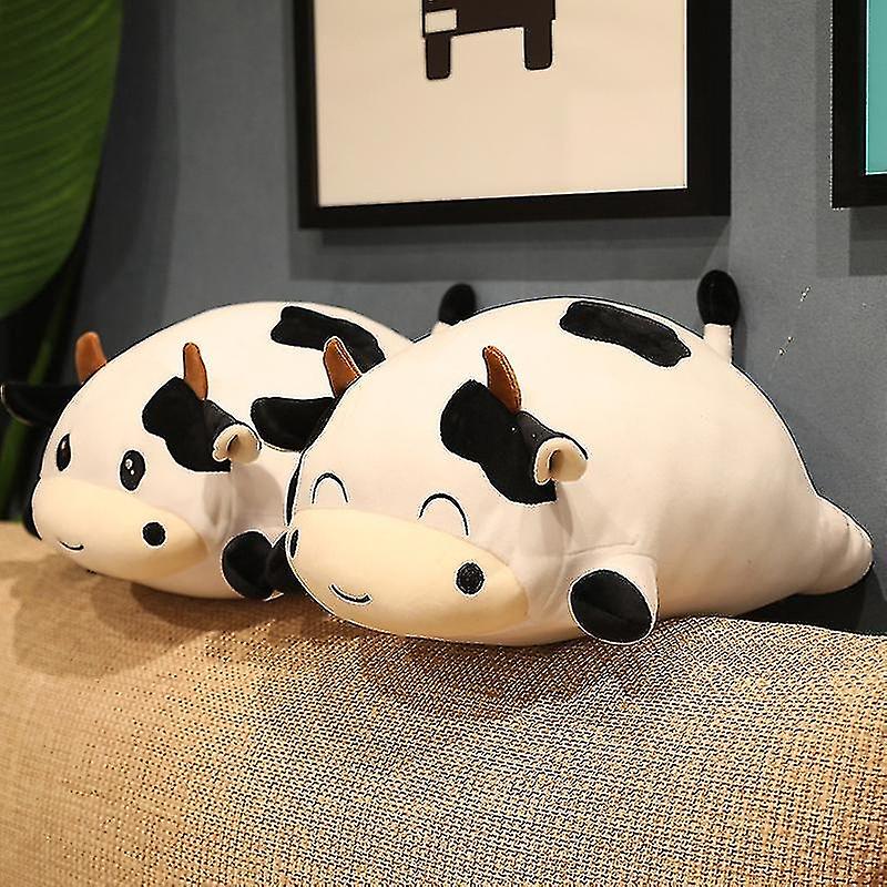 35cm Cow Plush Toy Sleeping Accompany Doll Pillow Birthday Gift