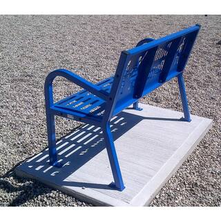 Paris 4 ft. Blue Buddy Bench 460-343-8002