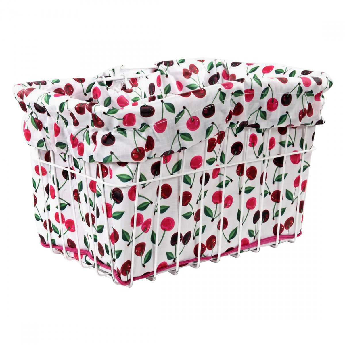 Cruiser Candy Reversible Bike Basket Liner Cherry Pie Standard