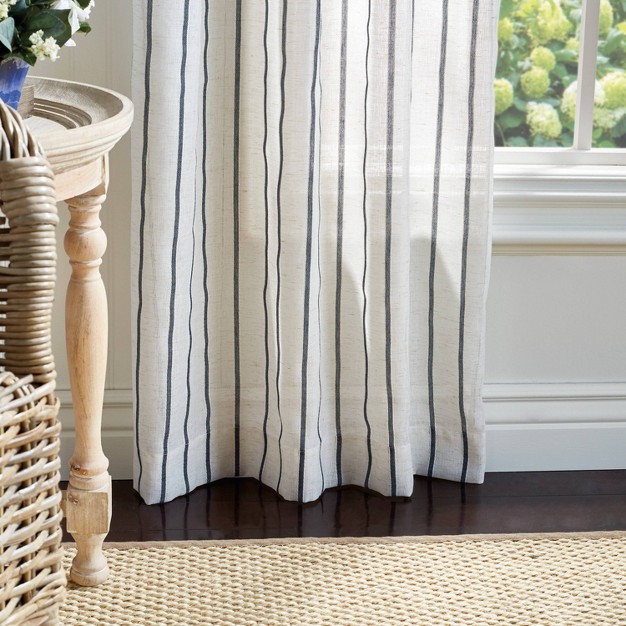 2pk Sheer Laguna Striped Window Curtain Panels Martha Stewart