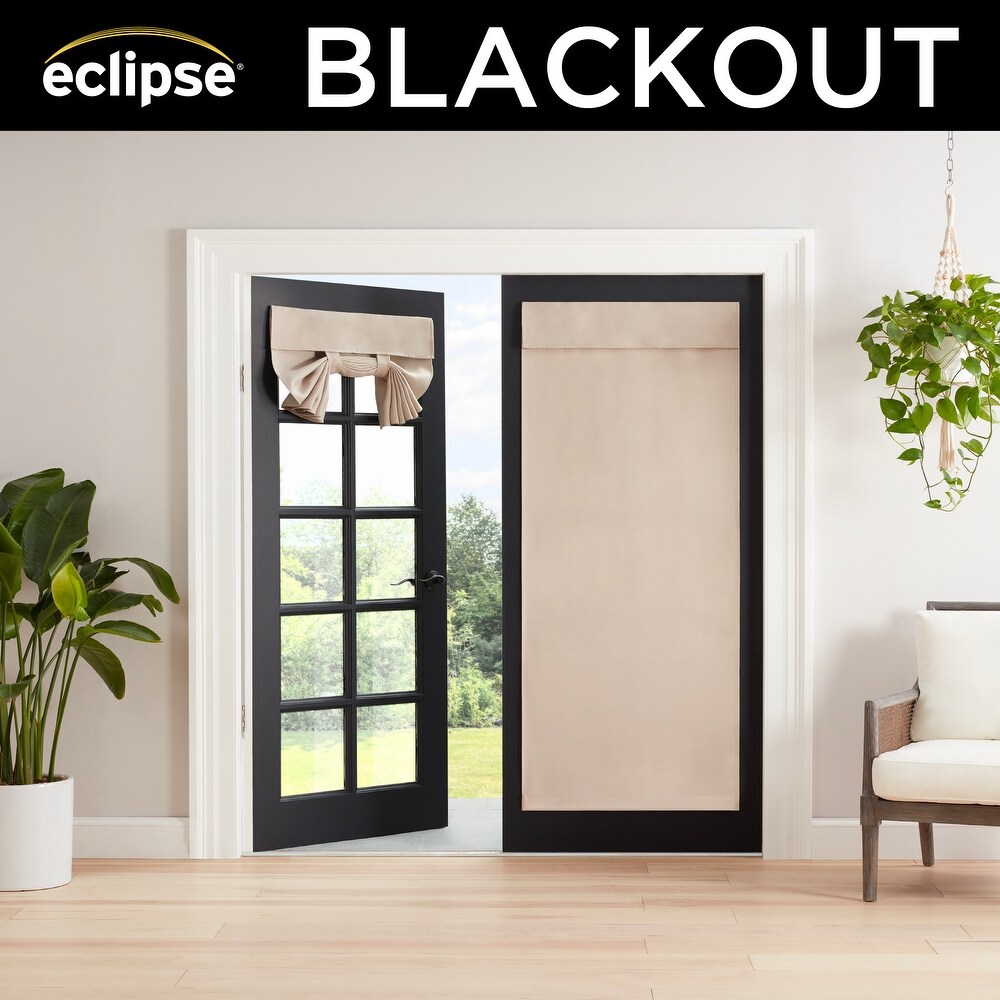 Eclipse Braylon Solid Blackout French Door Panel