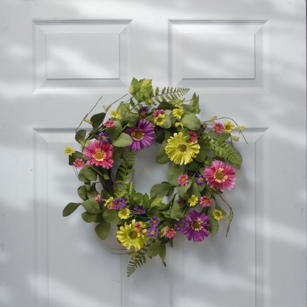 Artificial Floral Wreath Multicolor National Tree Company