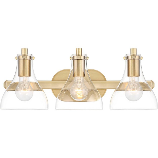 3 light Fixture Clear Glass Shade For Bedroom Bathroom Vanity Reading Living Room