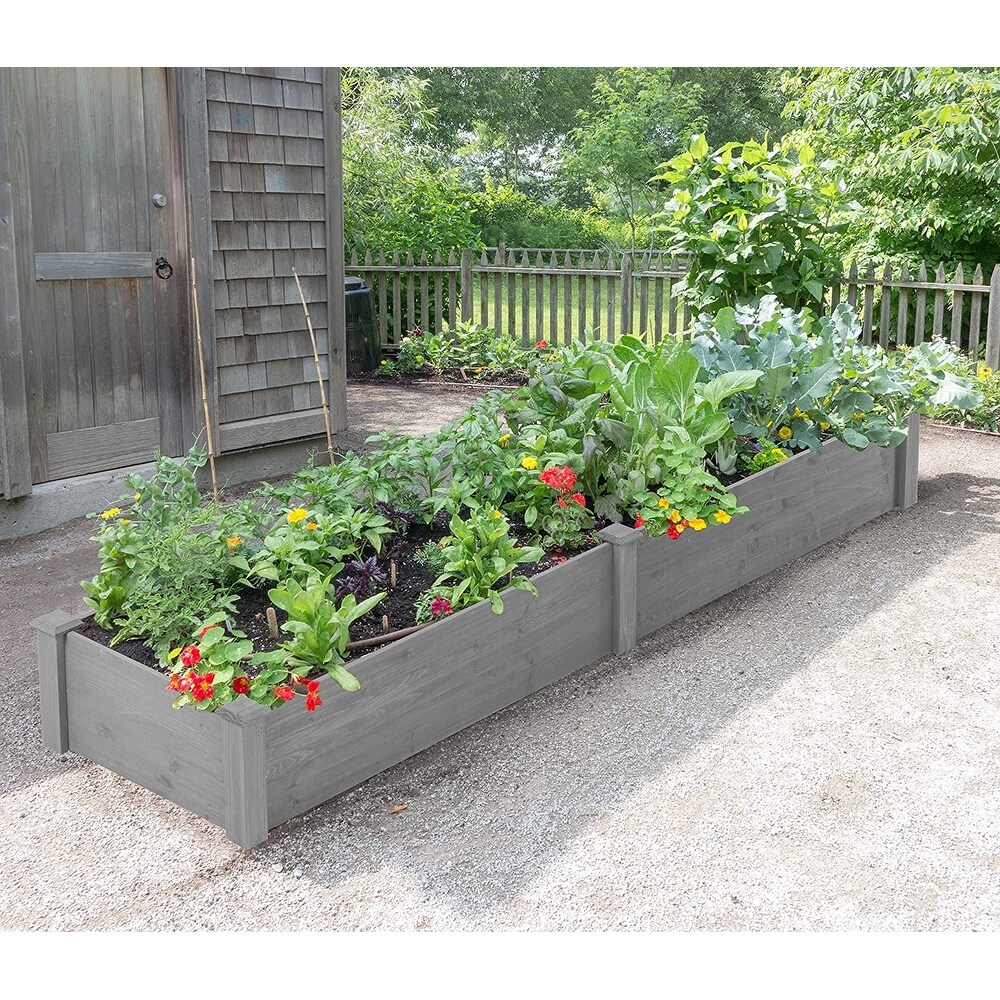 8x2.3ft garden bed  outdoor wood planter