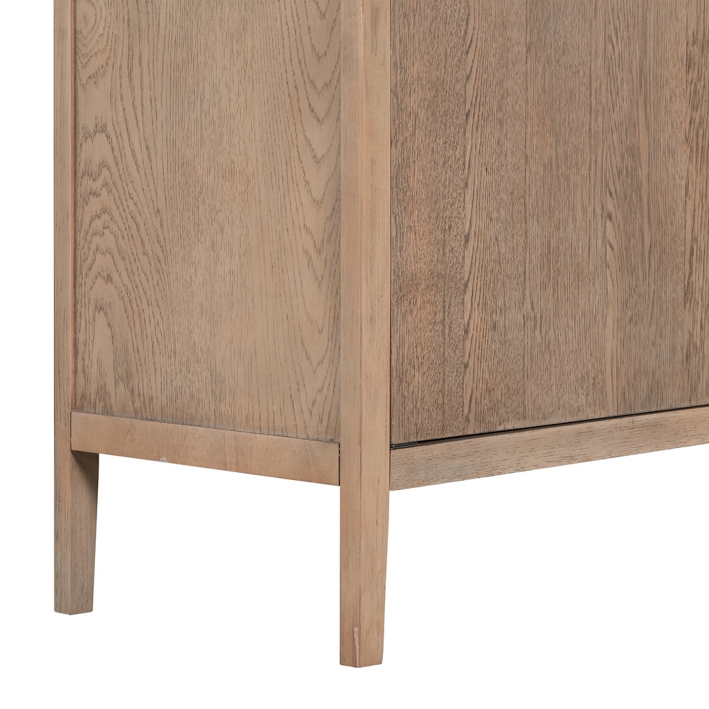 Storage Cabinet Sideboard with Metal handles for Entryway  Living Room