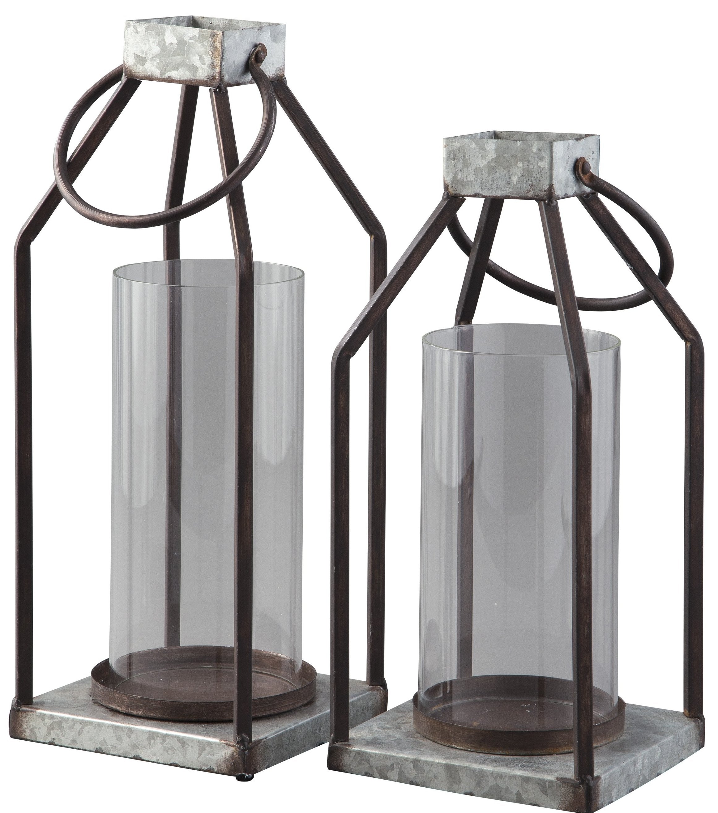 DIEDRICK LANTERN CANDLE HOLDERS (SET OF 2)