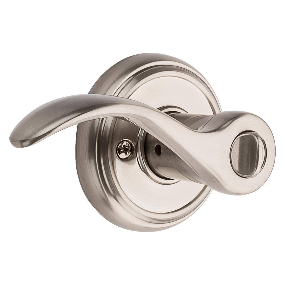 Baldwin Prestige Tobin Satin Nickel Entry Door Handle Featuring SmartKey Security 354TBL RDB 15 SMT CP 6AL