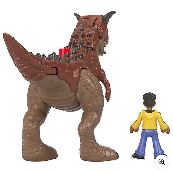 Imaginext jurassic world camp cretaceous carnotaurus toro dinosaur and darius figures