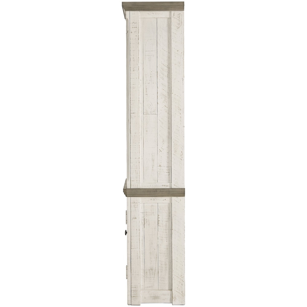 Havalance Left Pier Cabinet  White/Brown   7'9\