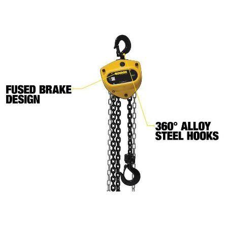 Southwire 5-Ton Chain Hoist with 20 ft. Chain Fall and Overload Protection 787466