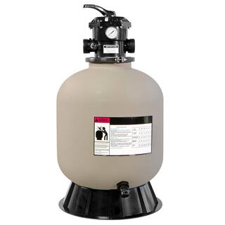 XtremepowerUS 19 in. Swimming Pool Sand Filter System with 7-Way Valve In-Ground 75140-H2