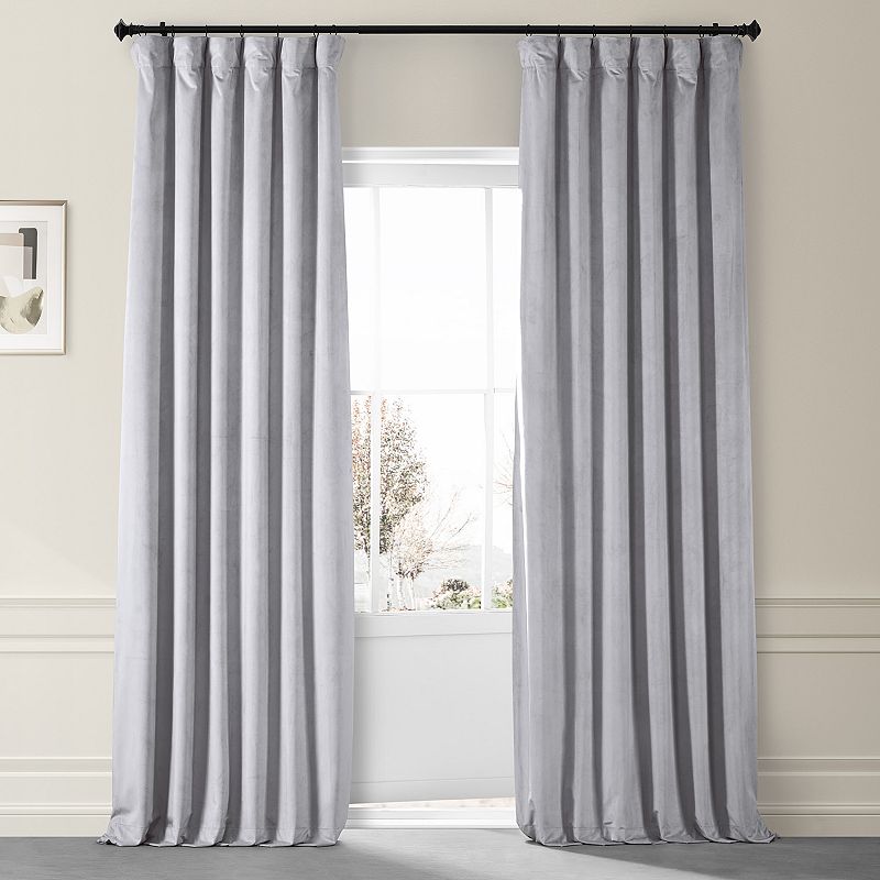 EFF Signature Plush Velvet Hotel Blackout Window Curtain