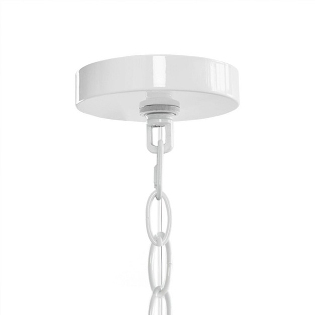 Ellie 6 light Chandelier White 510 Design