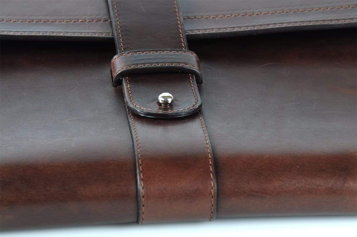 Vachetta Leather Post-Strap Padfolio