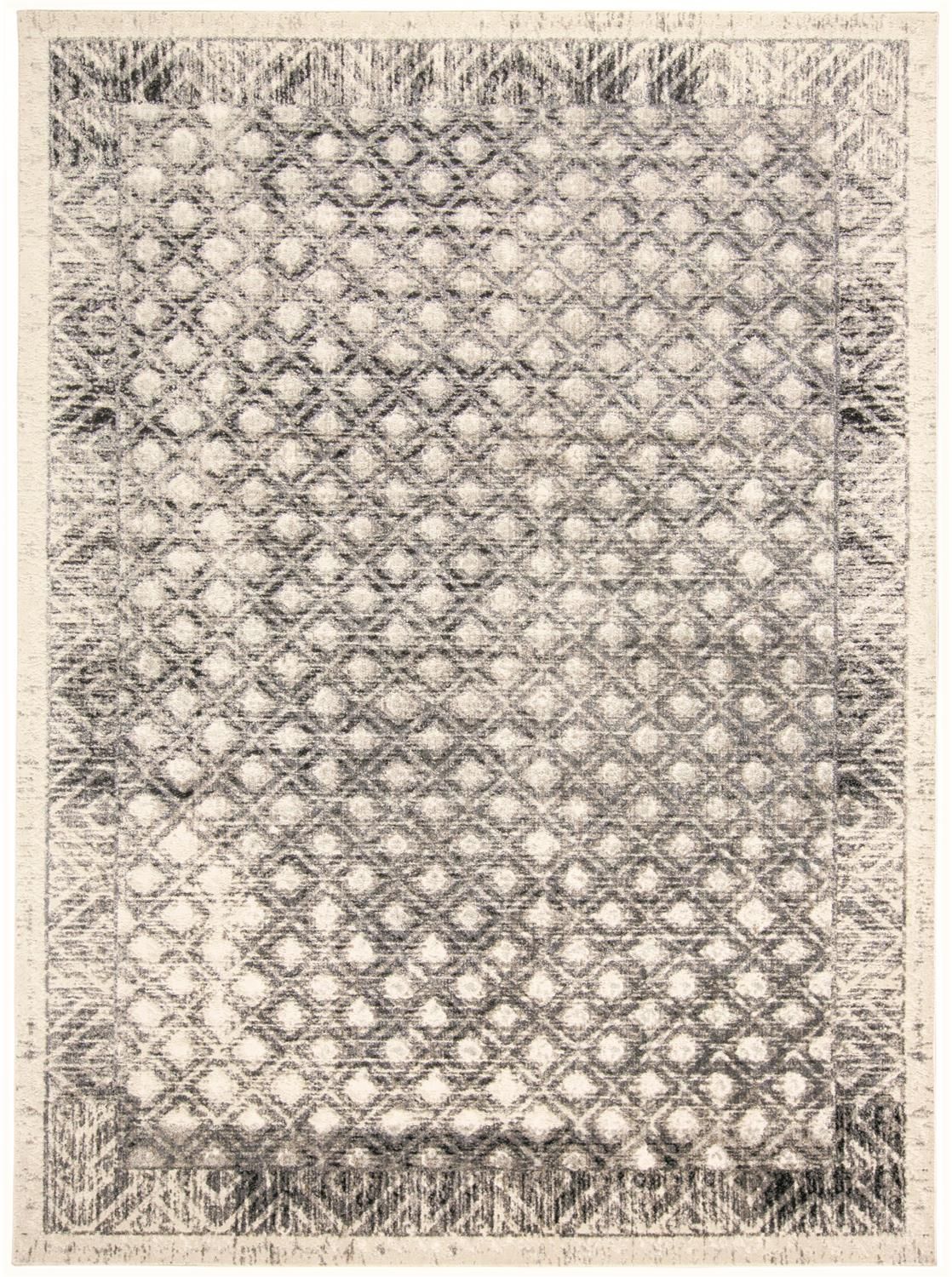 Kiba Black and Ivory Rug by BD Fine