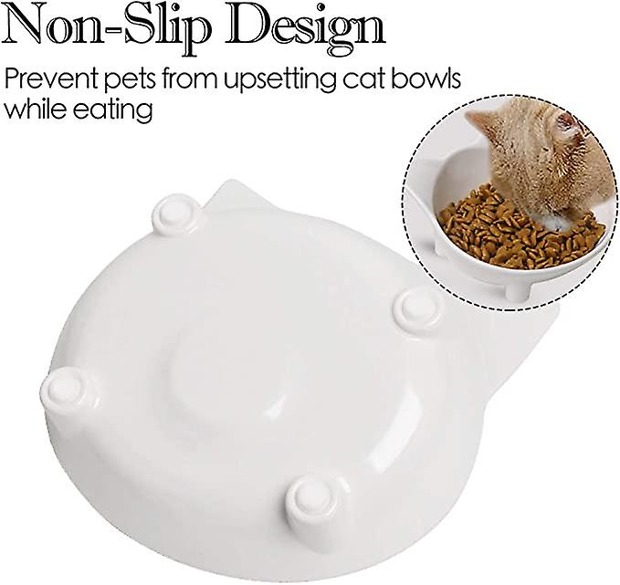 Cat Bowls Non Slip Cat Food Bowls，pet Bowl Shallow Cat Water Bowl To Stress Relief Of Whisker Fatigue，dog Bowl Cat Feeding Wide Bowls For Puppy Cats S