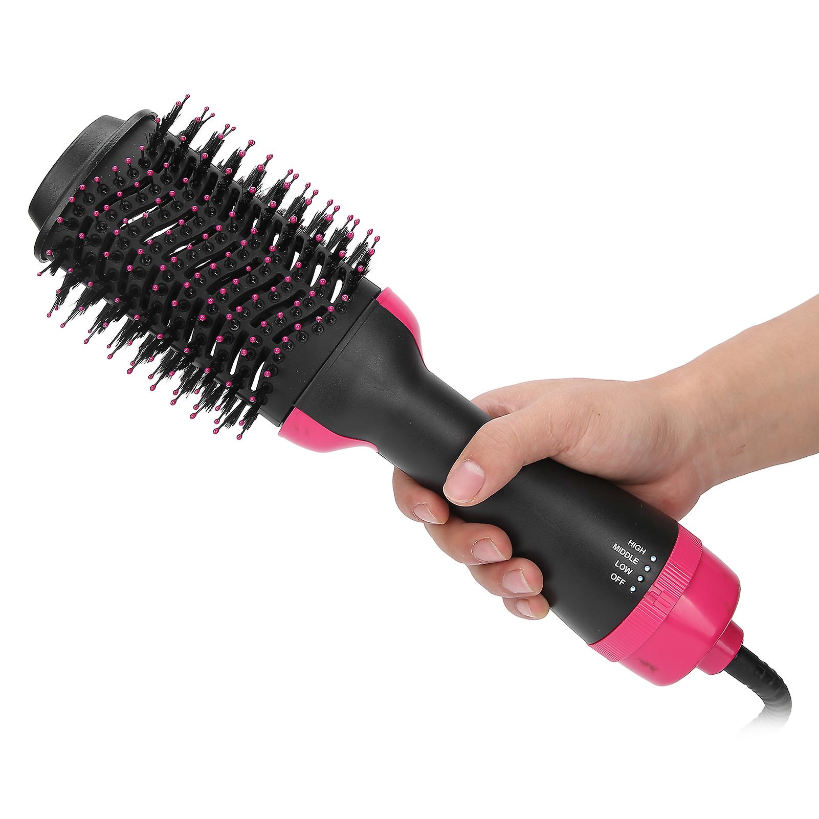 Electric Hair Dryer Brush Hot Air Brush Negative Ionic Salon Hair Styling Brush Hot Hair Combus Plug 110v