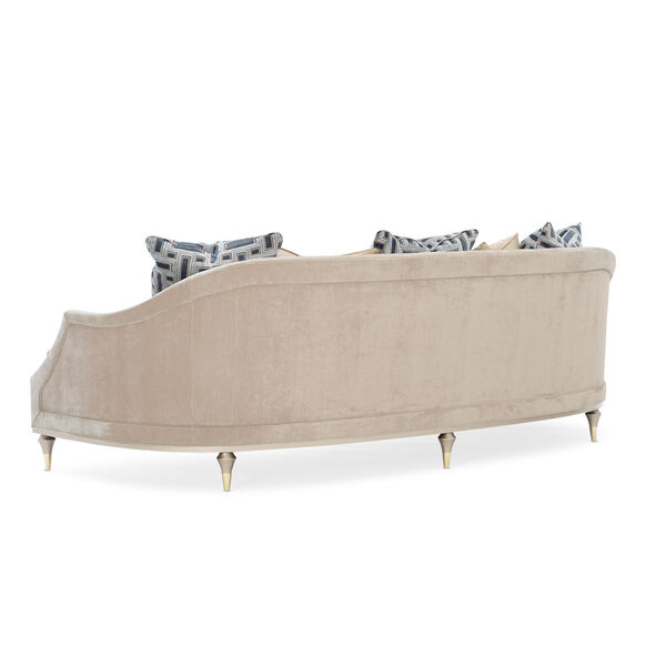 Caracole Classic Blush Taupe and Beige Living Large Sofa