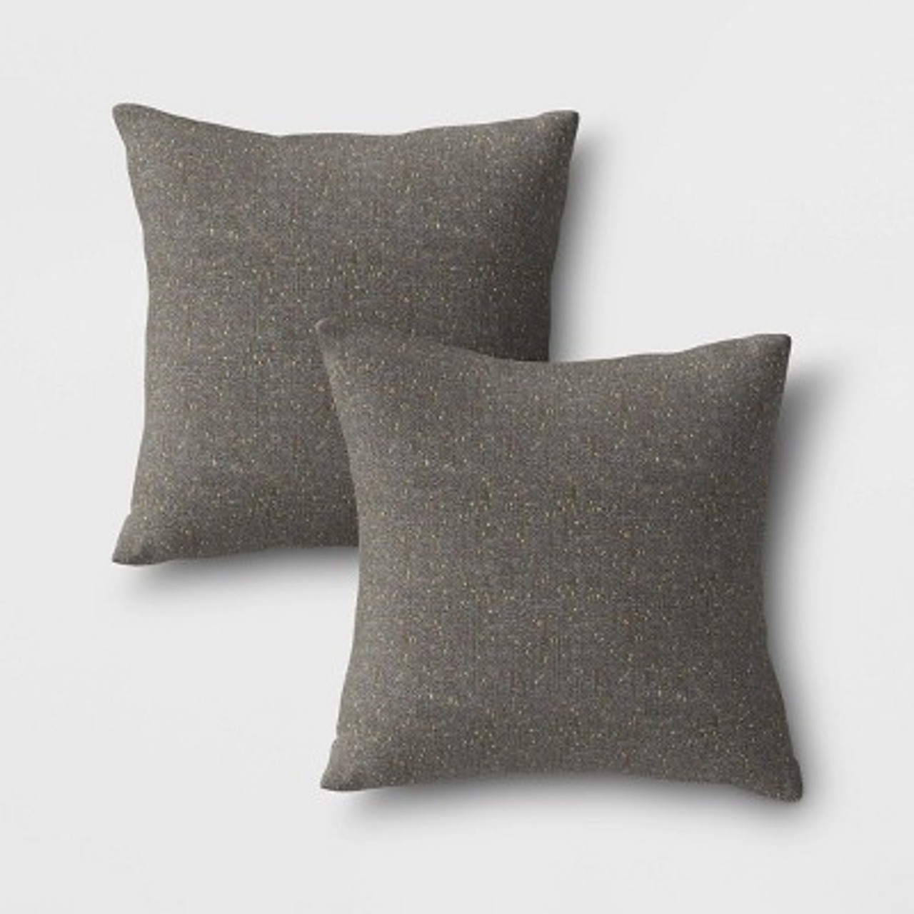 2pk Outdoor Throw Pillows DuraSeason Fabric™ Gray - Project 62™