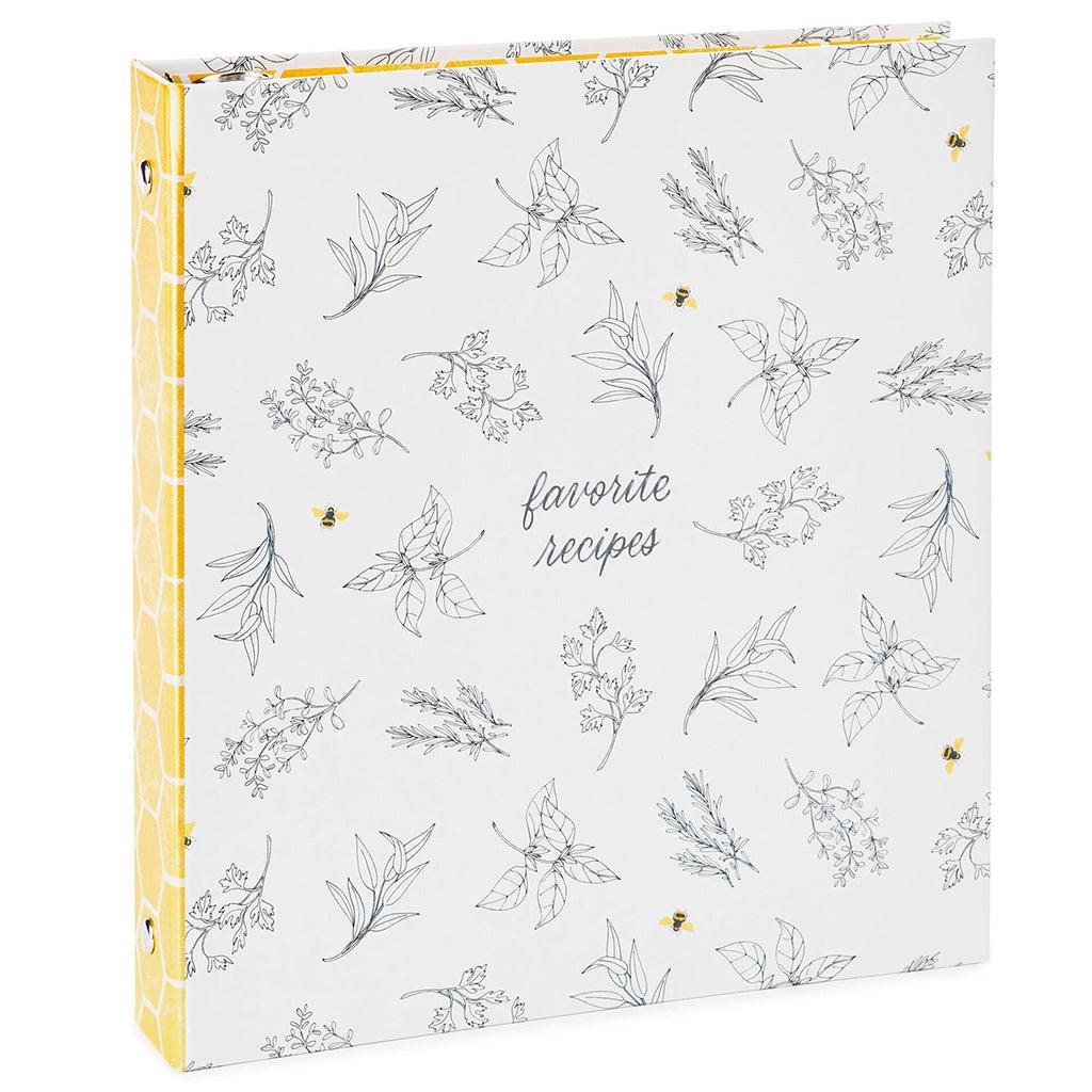 Hallmark  Yellow Honeycomb Recipe Organizer Book