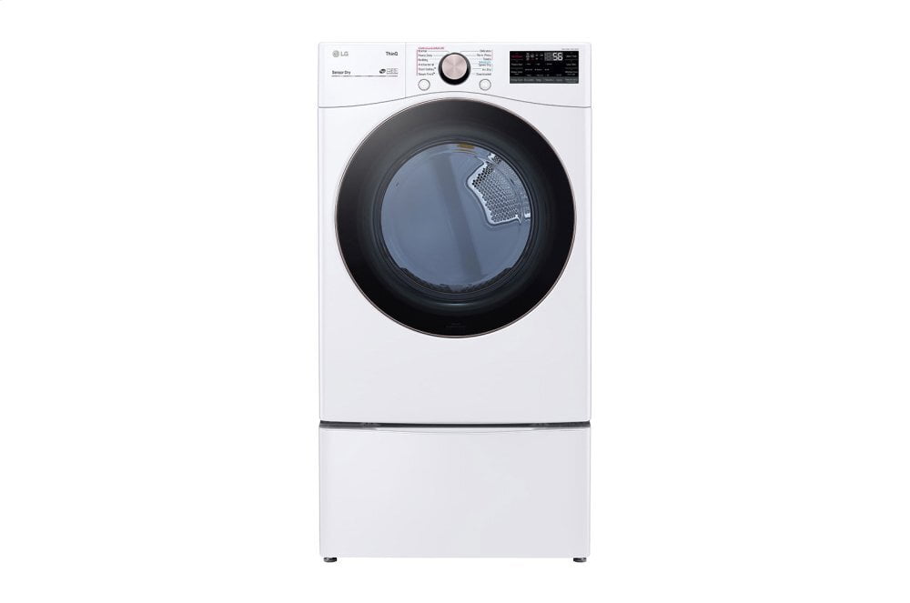 Lg DLEX4000W 7.4 Cu. Ft. Ultra Large Capacity Smart Wi-Fi Enabled Front Load Electric Dryer With Turbosteam™ And Built-In Intelligence