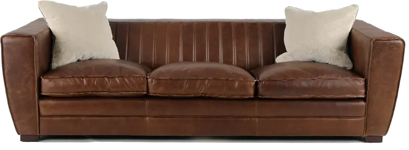 Bistro Brown Leather Sofa