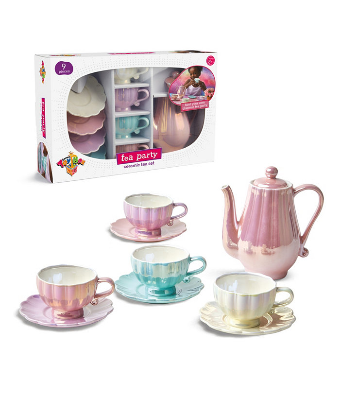 Geoffreys Toy Box Tea Party Ceramic 9 Pieces Tea Set  Created for Macys