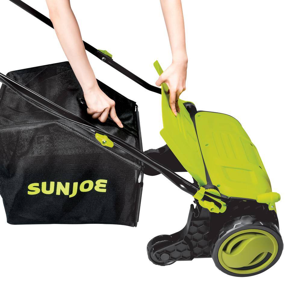 Sun Joe 15 in. 13 Amp Electric Lawn Dethatcher with Collection Bag AJ805E