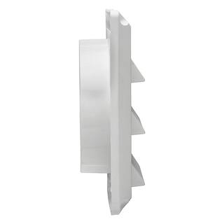 Lambro 4 in. White Plastic Air Intake Louver Vent 604W