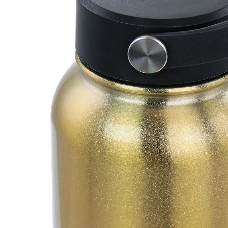 WAO 38 Ounce Stainless Steel Insulated Thermal Bottle with Lid in Dark Gold