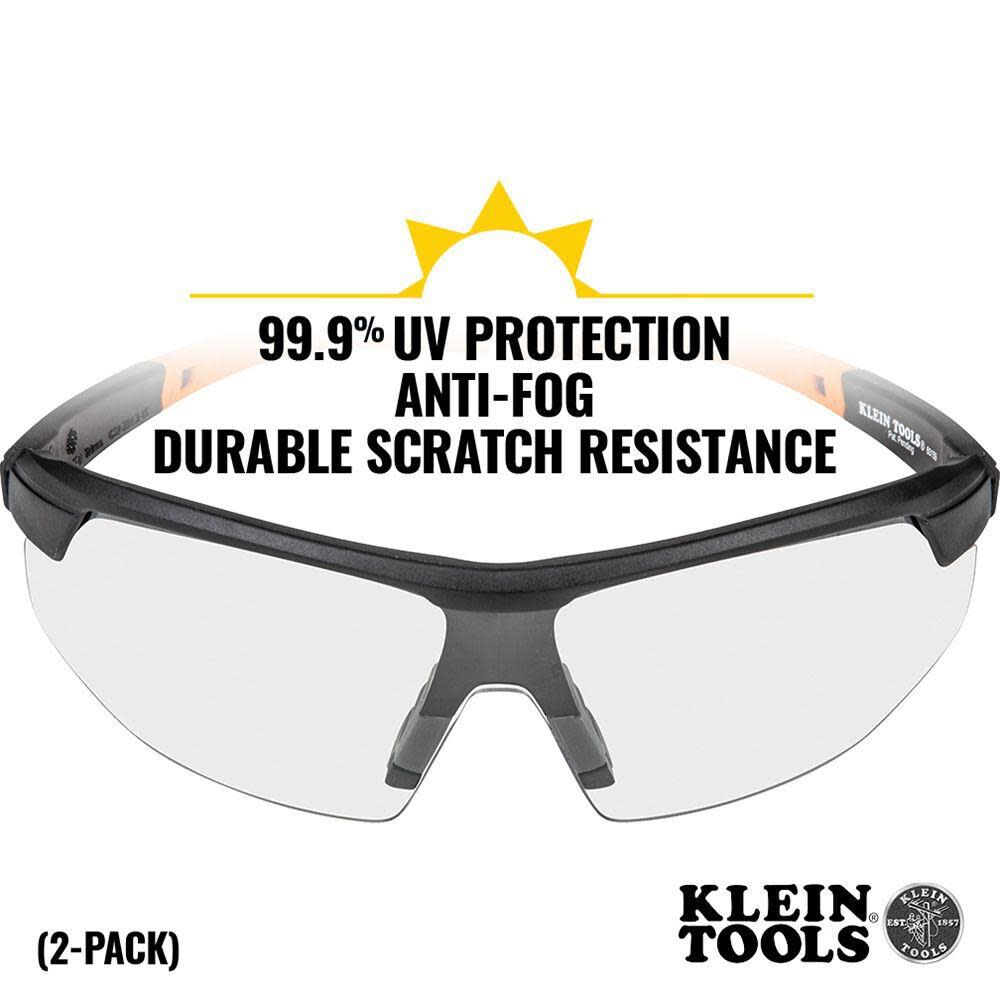 Klein Tools Standard Safety Glasses Clear Lens 2-pack 60171 from Klein Tools