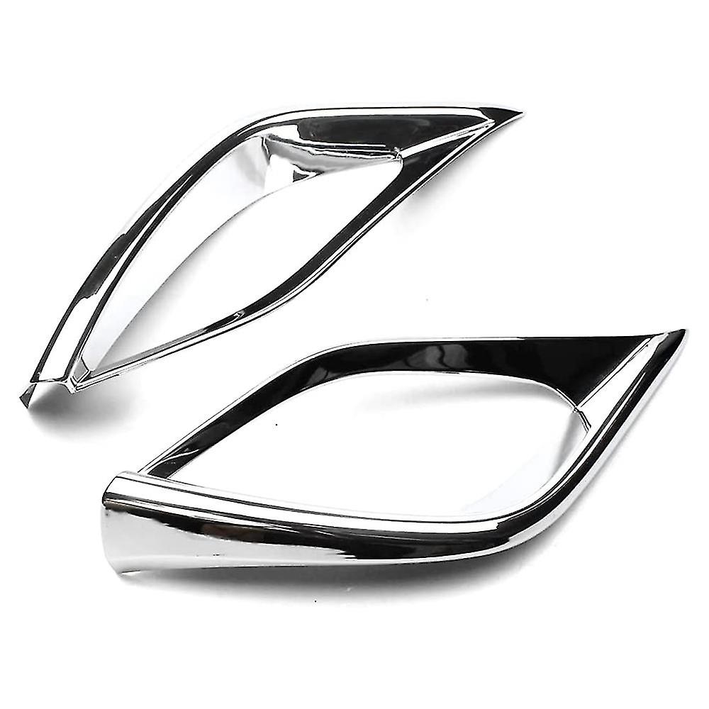 For Highlander 2020 2021 2022 Abs Chrome Rear Fog Light Lamp Cover Trim Foglight Bezel Decoration F