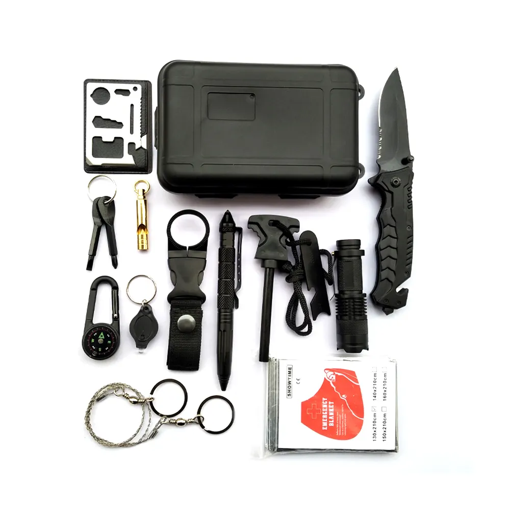 Outdoor survival tool emergency survival kit camping hiking survival kit