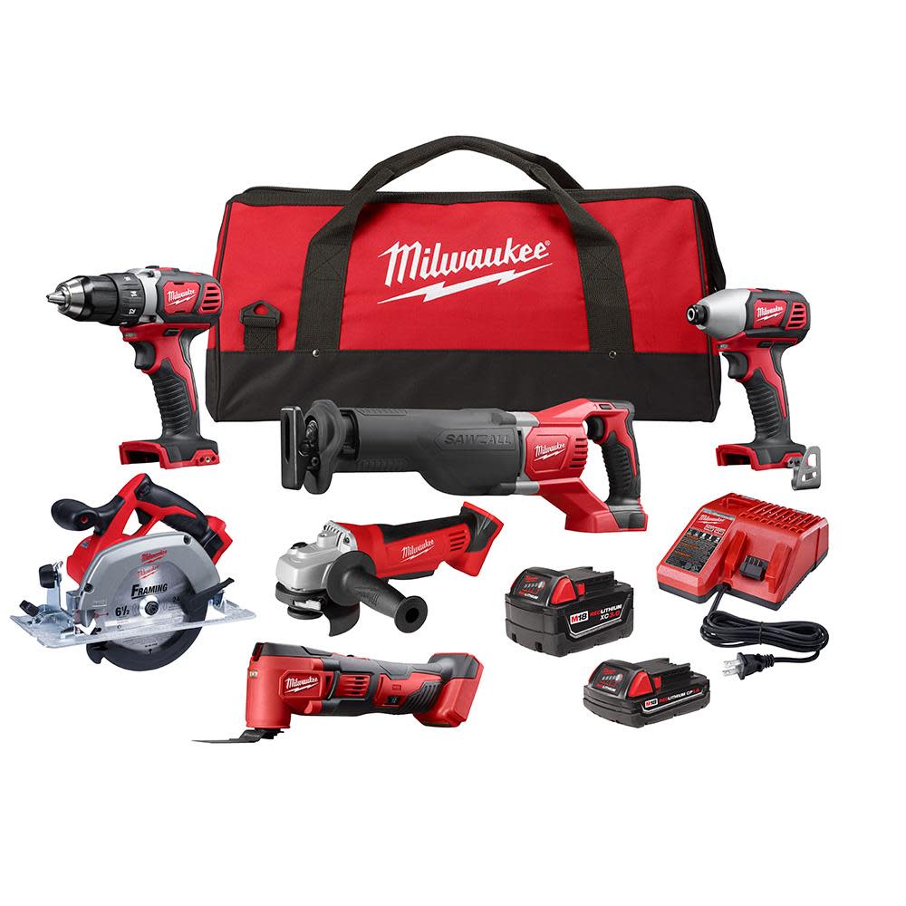 Milwaukee M18 6 Tool Combo Kit 2697-26 from Milwaukee