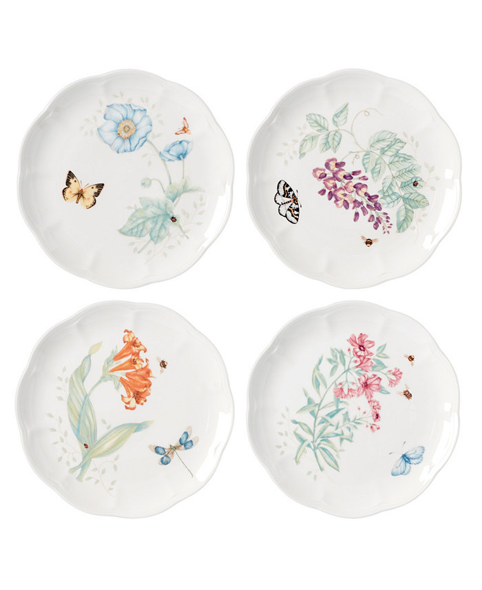 Lenox Butterfly Meadow 4-Piece Accent Plate Set