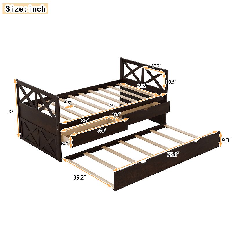 Merax Multi-functional Twin Size Daybed