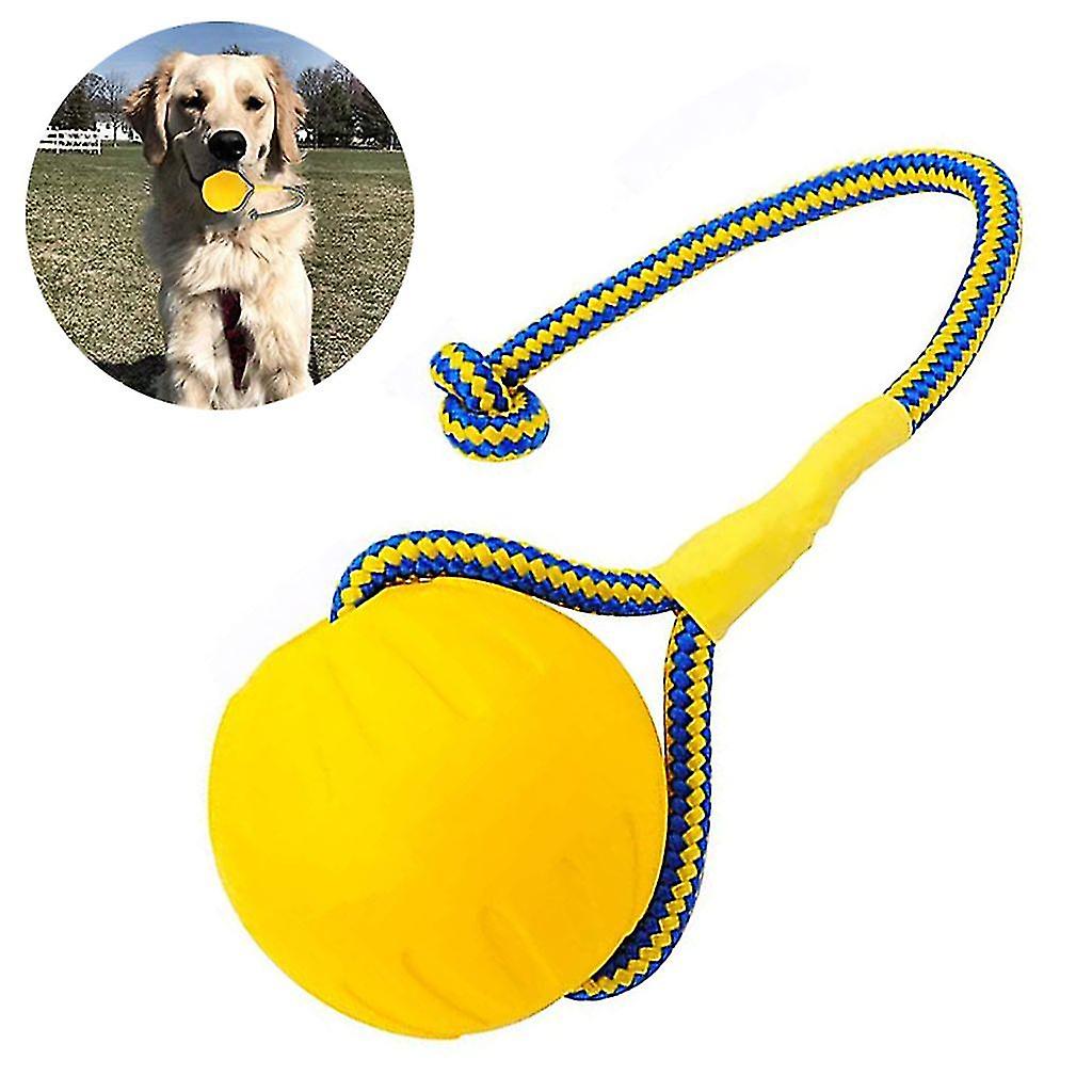 Premium Dog Ball With Rope  9cm Dog Throwing Ball Rope - Water Dog Toy Ball With Rope