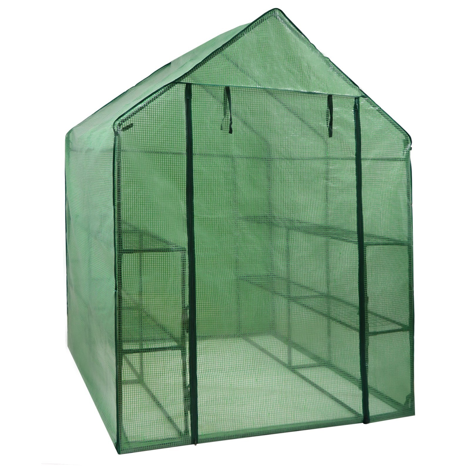 ZENY - 57" x 57" x 77" - 3-Tier 8 Shelves - Portable Mini Walk-In Greenhouse