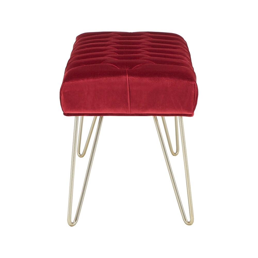 Klaus Velvet Tufted Bench by iNSPIRE Q Bold